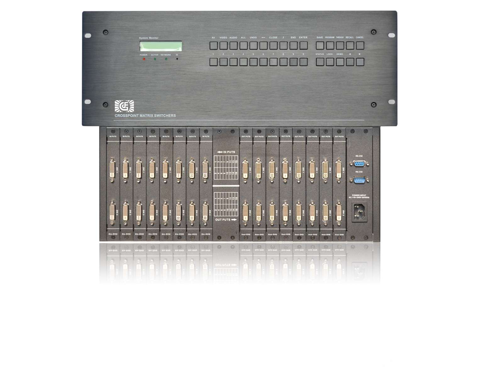 DVI16進16出音視頻矩陣