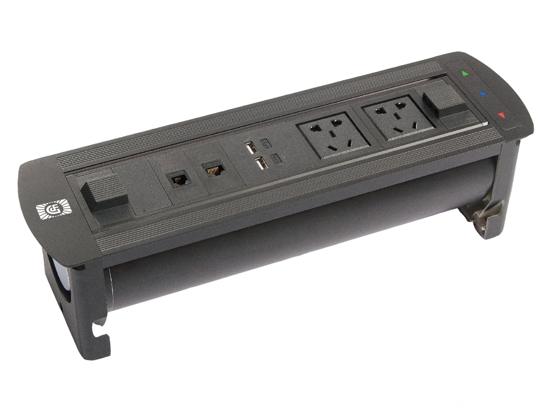 電動翻轉(zhuǎn)多功能多媒體地插