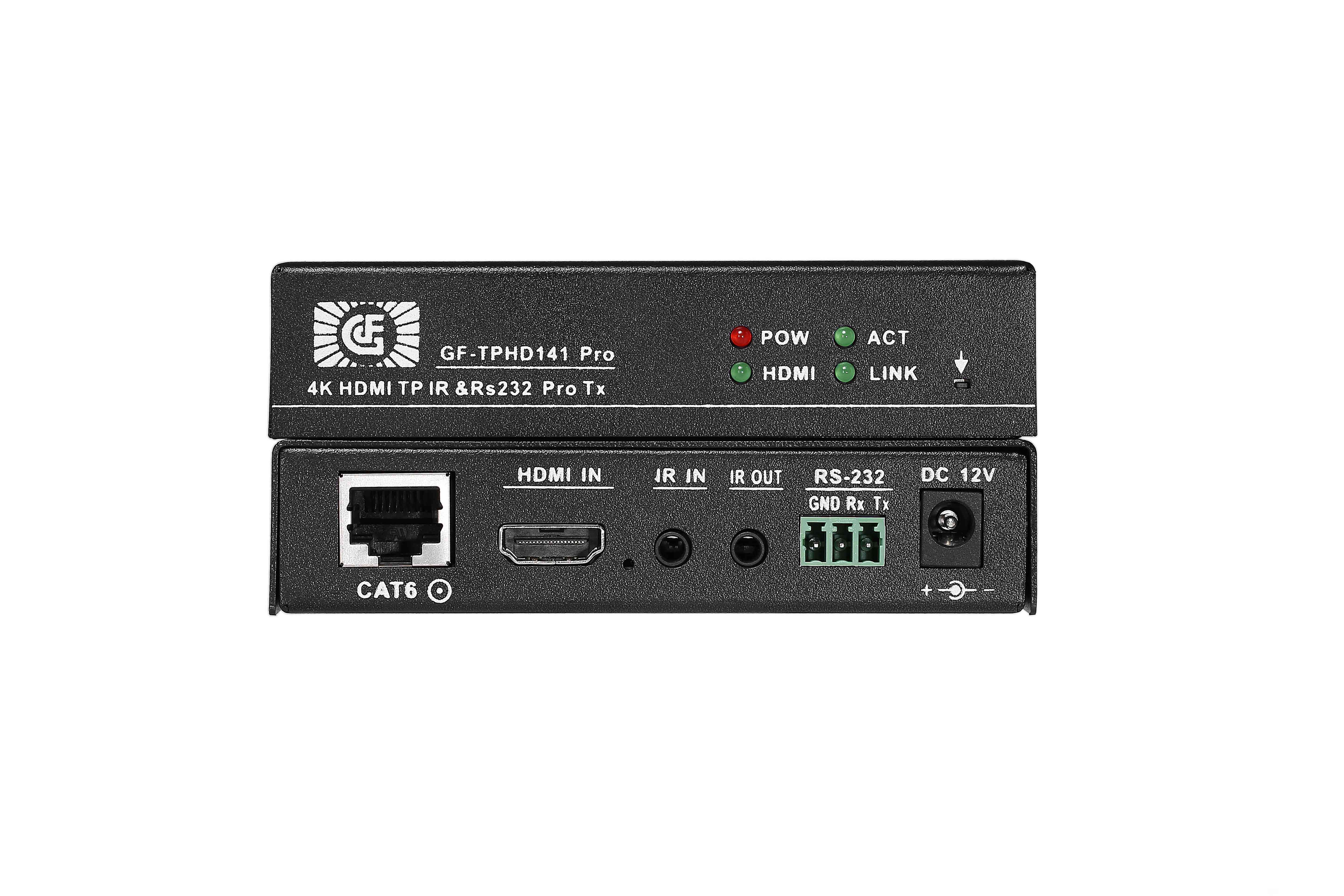 HDBaseT70米遠(yuǎn)距離無(wú)壓縮4K傳輸IR控制發(fā)射接收器