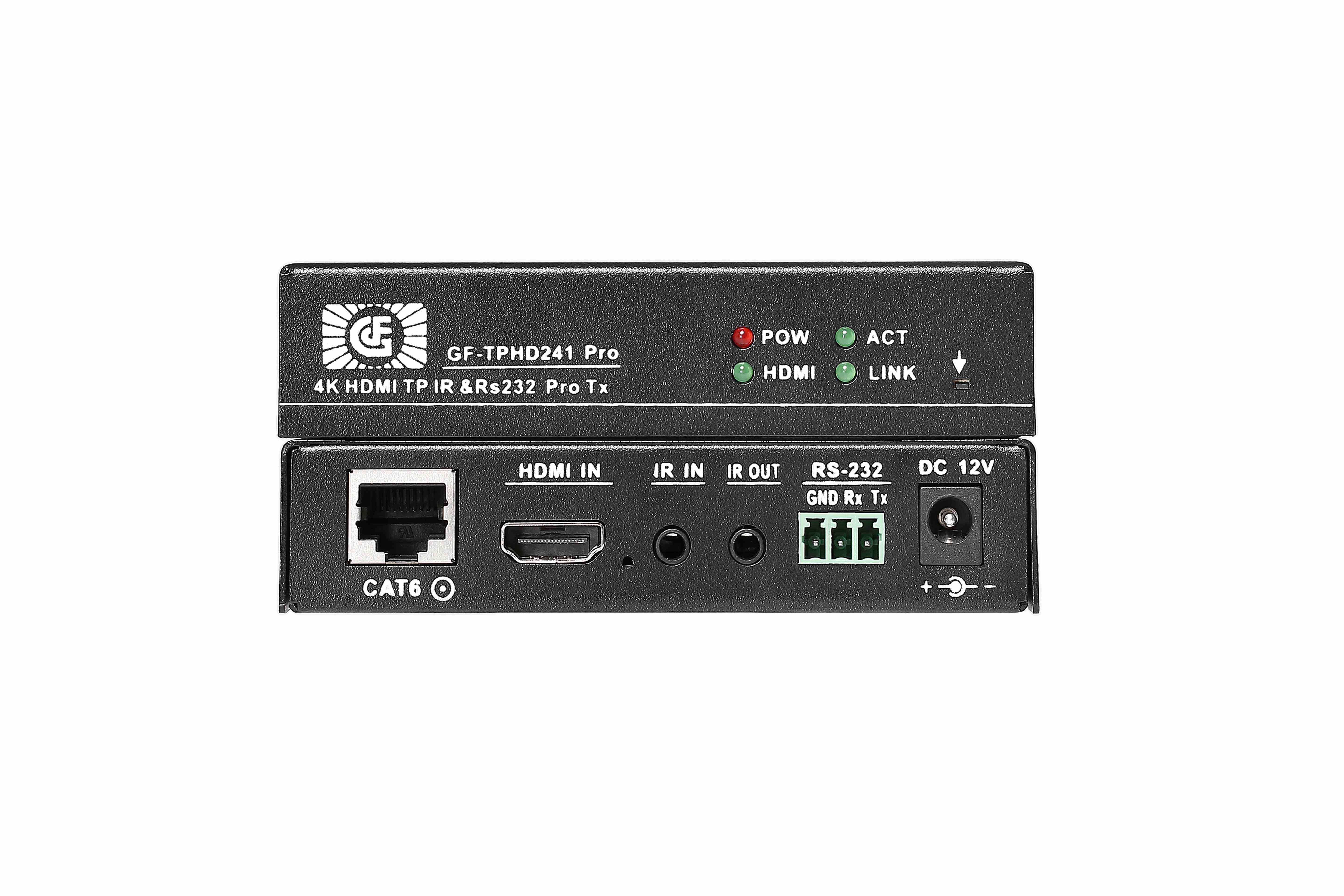 HDBaseT100米遠(yuǎn)距離無(wú)壓縮4K傳輸IR控制發(fā)射接收器