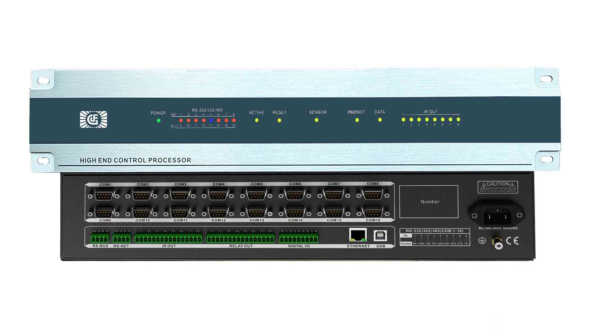 16路Linux網(wǎng)絡(luò)全終端可編程中控系統(tǒng)主機(jī)