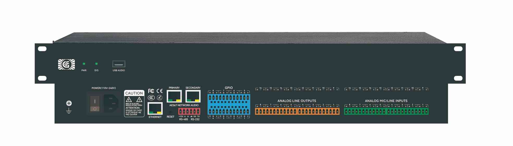 8進(jìn)8出數(shù)字模擬音頻DANTE處理器