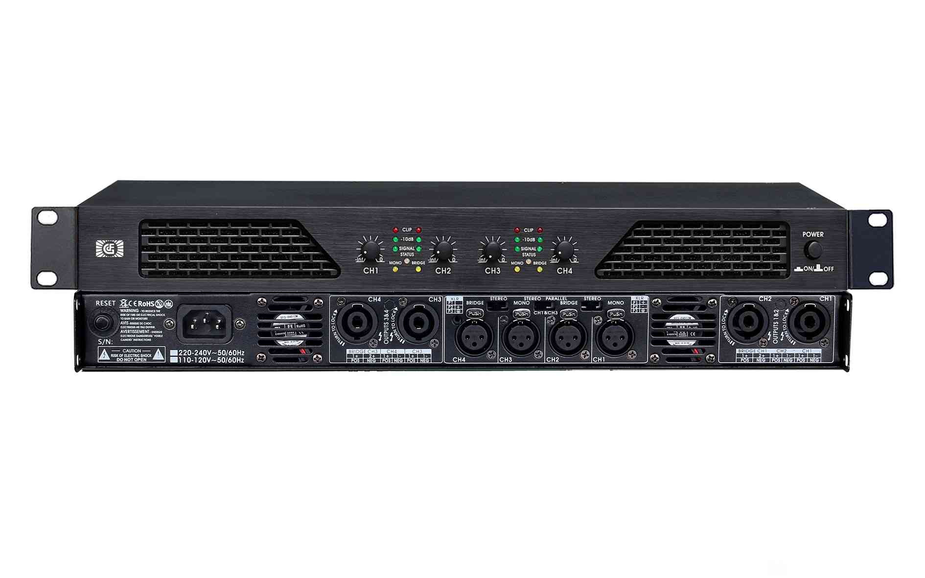 4通道專業(yè)數(shù)字功率放大器