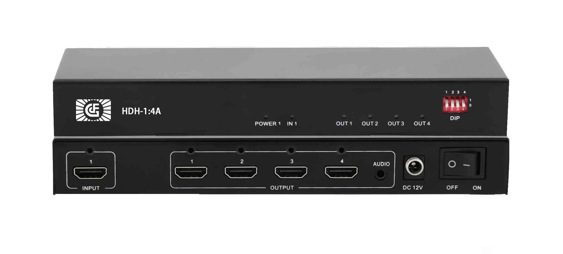 格芬GEFFEN 4K60HZ帶音頻分離HDMI1進(jìn)4出分配器