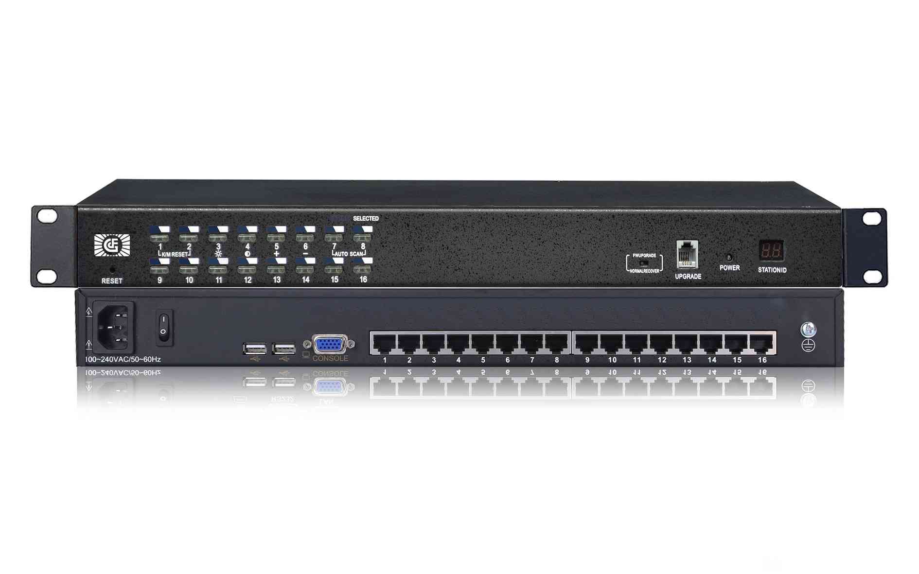 16進(jìn)1出網(wǎng)絡(luò)KVM切換器