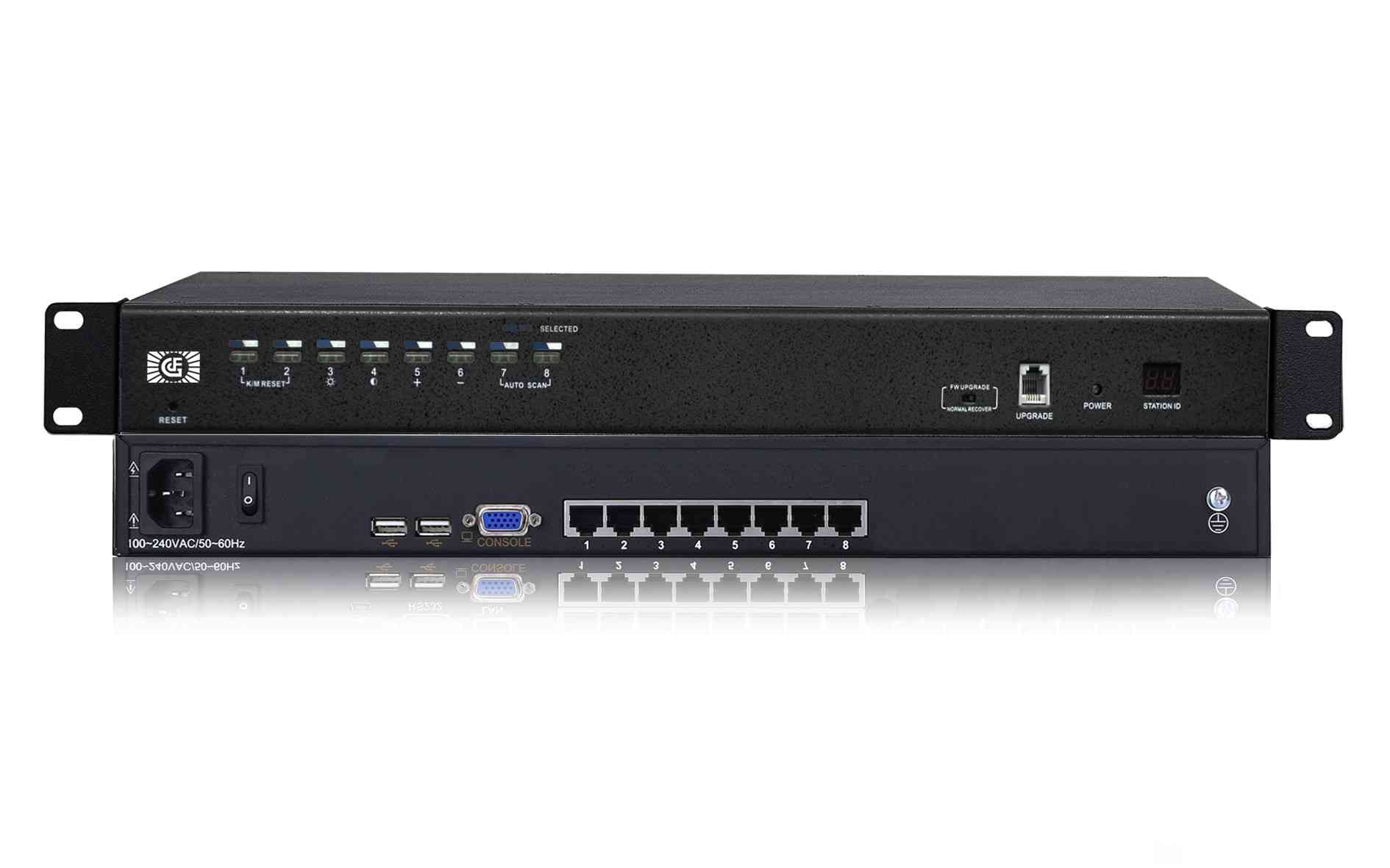 8進(jìn)1出網(wǎng)絡(luò)KVM切換器