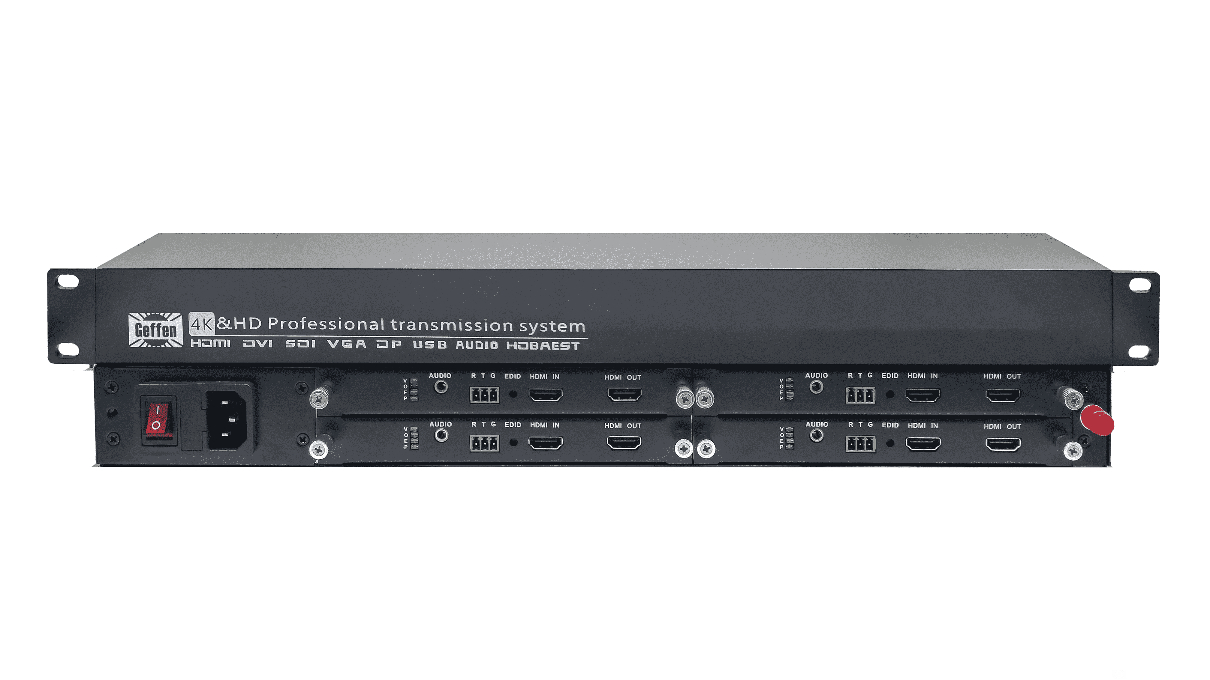 HDMI高清視頻光纖傳輸組環(huán)出4路