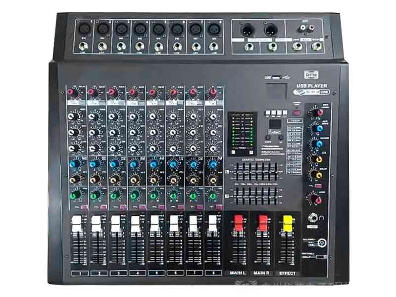 8路帶功放調(diào)音臺(tái)