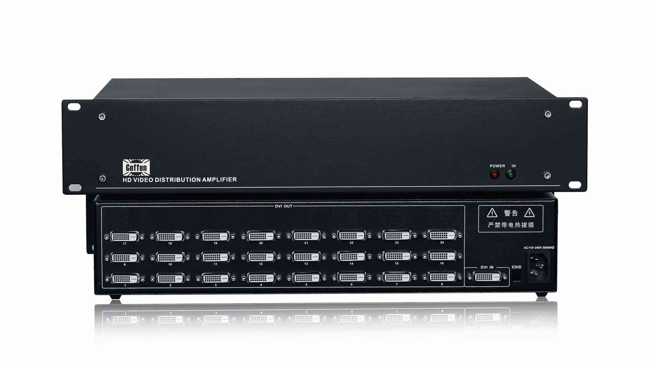 DVI1進(jìn)24出分配器24路分配器