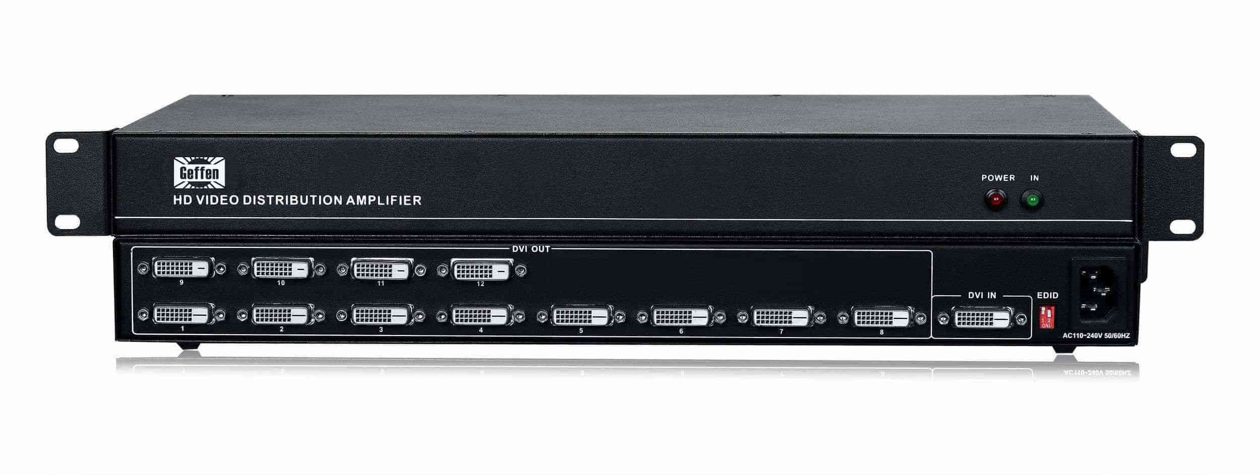 DVI1進(jìn)12出分配器12路分配器