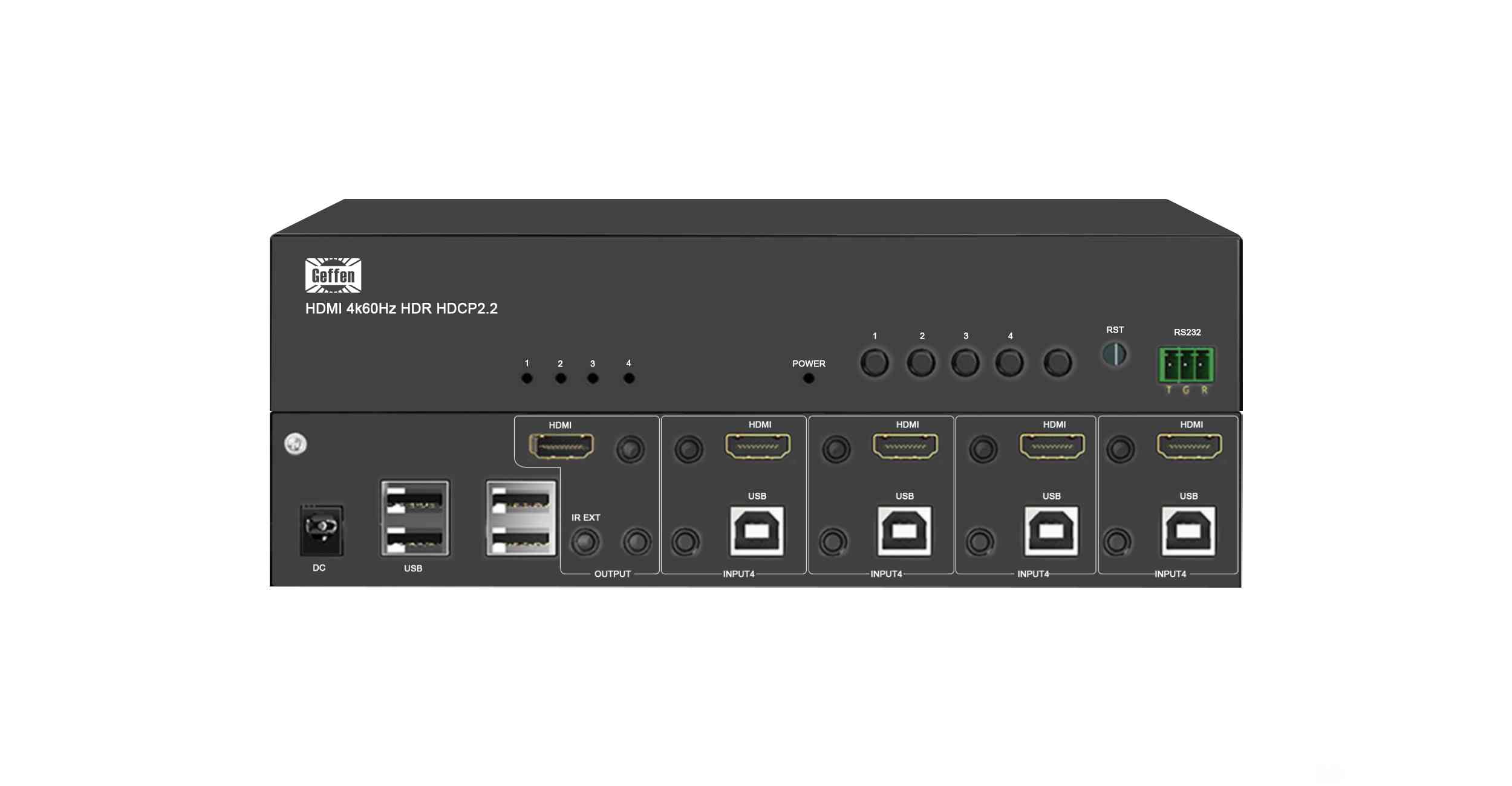 多路KVM HDMI4進(jìn)2出切換器